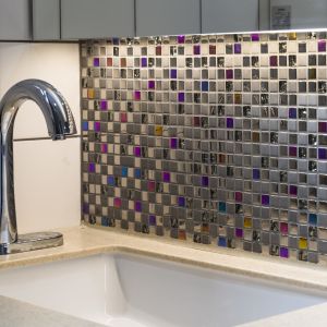Fliesenspiegel in Mosaikoptik